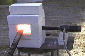 Riser's Small Propane Fired Forge